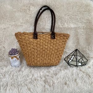 [ j. crew ] straw tote